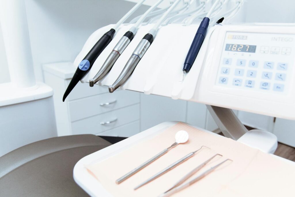 Modern dental clinic interior with advanced equipment at AQUA Dent Clinics, Jeddah