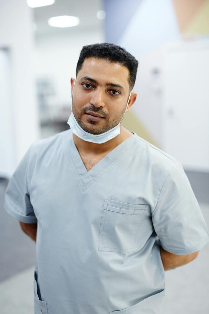 Adult patient with ceramic braces orthodontic treatment at AQUA Dent Clinics, Jeddah