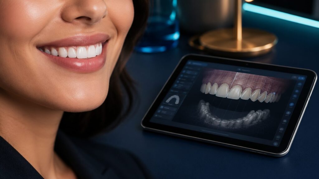 Digital Smile Design in Jeddah 2026 — Your Complete Guide Before Veneers 1 تصميم الابتسامة الرقمي Digital Smile Design في عيادات أكوا دنت جدة